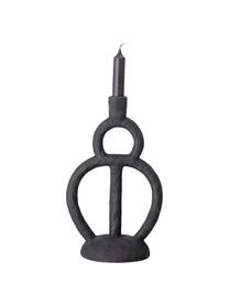 Candelabro di design Kika, Poliresina, Nero, Larg. 18 x Alt. 29 cm