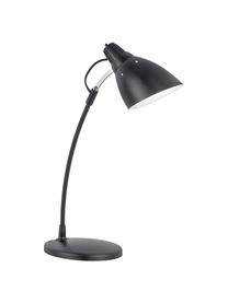 Schreibtischlampe Top Desc aus Metall, Lampenschirm: Metall, Lampenfuß: Metall, Schwarz, 15 x 47 cm