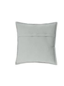 Housse de coussin en coton gris clair Mads, 100 % coton, Gris clair, larg. 40 x long. 40 cm