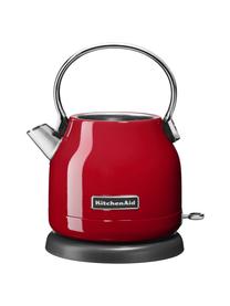Wasserkocher Classic, 1.25 L, Korpus: Edelstahl, Griff: Aluminium, Rot, glänzend, B 23 x H 26 cm