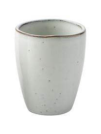 Handgemachte Becher Nordic Sand, 6 Stück, Steingut, Hellgrau, Ø 8 x H 10 cm, 250 ml