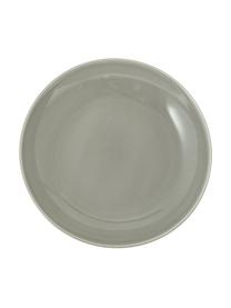 Platos hondos de porcelana Kolibri, 6 uds., Porcelana, Gris, Ø 24 cm