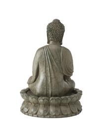 Gartenbrunnen Buddha, Kunststoff, Greige, Ø 31 x H 46 cm