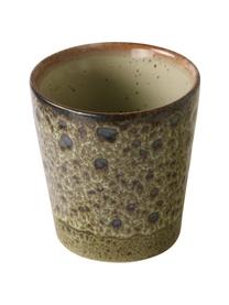 Mug XS artisanal rétro 70's, 4 élém., Grès cérame, Multicolore, Ø 8 x haut. 8 cm, 200 ml