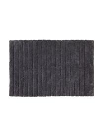 Tappeto bagno morbido grigio scuro Board, Cotone, qualità pesante, 1900 g/m², Grigio grafite, Larg. 60 x Lung. 90 cm