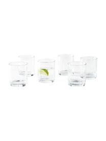 Vasos copas Princesa, 6 uds., Vidrio, Transparente, Ø 7 x Al 8 cm, 230 ml