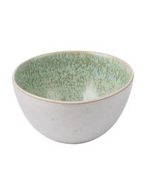 Cuencos artesanales Areia, 2 uds., Gres, Menta, blanco crudo, beige, Ø 15 x Al 8 cm