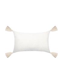 Coussin décoratif rectangulaire Chila, Blanc