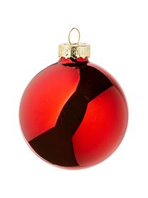 Kerstballenset Nessa, 26-delig, Glas, Rood, Set met verschillende formaten