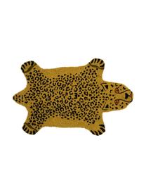 Deurmat Cheetah, Bovenzijde: kokosvezels, Onderzijde: PVC, Bruin, zwart, B 45 x L 70 cm