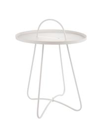 Table d'appoint en métal Pronto, Blanc