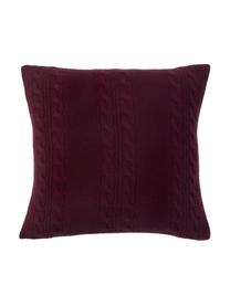 Housse de coussin en pur cachemire Leonie, Pourpre