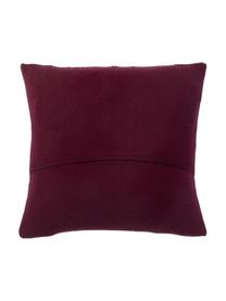 Housse de coussin en pur cachemire Leonie, Pourpre