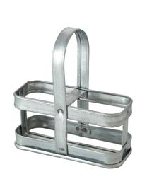 Set saliera e pepiera Edna 3 pz, Contenitore: vetro, Trasparente, metallo, Larg. 12 x Alt. 12 cm