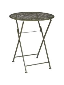 Table de balcon pliante en métal Ninet, Métal, enduit, Vert, Ø 60 cm x haut. 70 cm