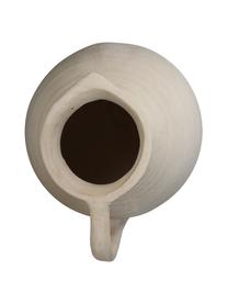 Ręcznie wykonany wazon z papieru mâché Raw, W 26 cm, Papier maché, >30% materiał pochodzący z recyklingu, Jasny beżowy, S 25 x W 26 cm