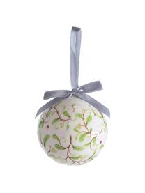 Bolas de Navidad Flora, 14 uds., Bola de espuma de polietileno forrada de papel plastificado
Caja de cartón, blanco roto, verde, Ø 8 x Al 15 cm