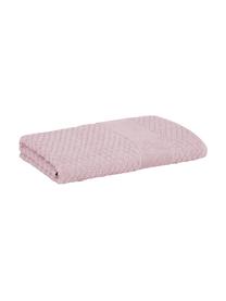 Asciugamano rosa cipria con motivo a nido d'ape Katharina, Rosa cipria, Asciugamano, Larg. 50 x Lung. 100 cm, 2 pz