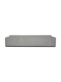 Cord-Ecksofa Melva (4-Sitzer), Bezug: Cord (92% Polyester, 8% P, Gestell: Massives Kiefernholz, FSC, Cord Grau, B 319 x T 196 cm, Eckteil rechts