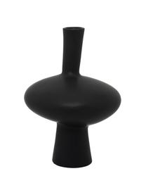 Vase noir Moroseta, Grès cérame, Noir, mat, Ø 21 x haut. 30 cm