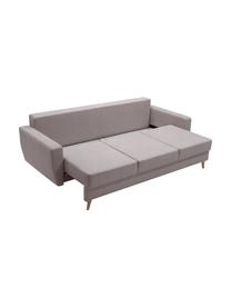 Sofa z funkcją spania i miejscem do przechowywania Bueno (3-osobowa), Tapicerka: 100% poliester, Szary, S 231 x G 92 cm