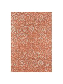 In- & outdoor vloerkleed Hatta in vintage look in oranje/beige, 100% polypropyleen, Oranje rood, beige, B 200 x L 290 cm (maat L)