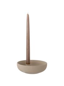 Bougeoir grès cérame Gunvar, Grès cérame, Taupe, Ø 17 x haut. 6 cm