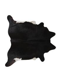 Dywan ze skóry bydlęcej Virgo, Skóra bydlęca, Czarny, biały, Unikatowa skóra bydlęca 969, 160 x 180 cm