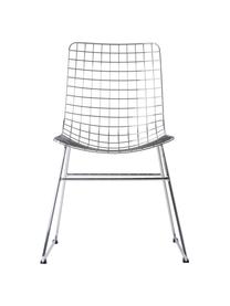 Metalen stoel Wire chroomkleurig, Verchroomd metaal, Chroomkleurig, B 47 x D 54 cm