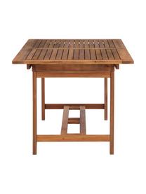 Uitschuifbare tuintafel Zomerset van hout, Geolied acaciahout, Acaciahoutkleurig, 150 x 75 cm