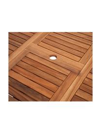 Rozkładany stół ogrodowy z drewna Somerset, Drewno akacjowe, olejowane, Drewno akacjowe, S 150 x W 75 cm