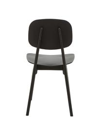 Kunststoff-Stühle Smilla, 2 Stück, Sitzfläche: Kunststoff, Beine: Kunststoff, Schwarz, matt, B 43 x T 49 cm