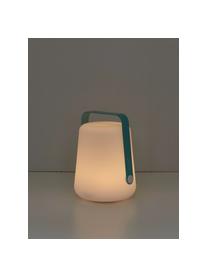 Mobiele dimbare LED tafellamp Balad, Lampenkap: polyetheen, beschermend b, Lagunablauw, Ø 19 x H 25 cm