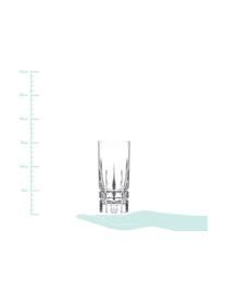 Kristallen longdrinkglazen Carrara, 2 stuks, Kristalglas, Transparant, Ø 7 x H 15 cm