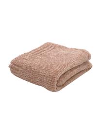 Weiche Chenille-Decke Beckett in Altrosa, 100% Polyester, Altrosa, B 130 x L 170 cm