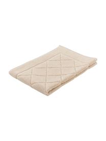 Alfombrilla de baño Diamond, 100% algodón, Beige, An 50 x L 70 cm