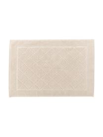 Tappeto bagno in cotone Diamond, 100% cotone, Beige, Larg. 50 x Lung. 70 cm