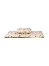 Parure de lit en coton bio Carl Safari, Beige, multicolore, larg. 135 x long. 200 cm