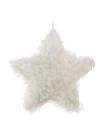 Adornos navideños Fur Star, 2 uds., Poliestireno, Blanco, gris, L 19 x Al 19 cm