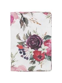 Bavlněný ubrus s květinovým motivem Florisia, 100 % bavlna, Růžová, bílá, fialová, zelená, Pro 4 - 6 osob ( Š 160 cm, D 160 cm)