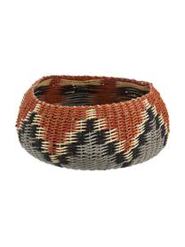 Cesta Matta, Papél sólido, trenzado, Rojo cobrizo, gris, beige, Ø 27 x Al 12 cm