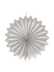 Adornos navideños estrellas artesanales Dilia, 3 uds., Papel reciclado, Negro, blanco, greige, Ø 30 cm