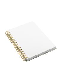 Carnet de notes Leaf, Blanc, vert, larg. 16 x haut. 21 cm