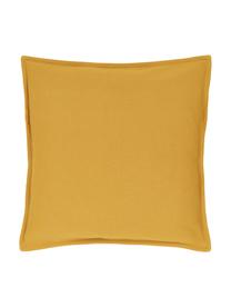 Federa arredo in cotone giallo senape Mads, 100% cotone, Giallo, Larg. 40 x Lung. 40 cm