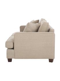 Duża sofa Warren (2-osobowa), Tapicerka: 60% bawełna, 40% len, Nogi: czarne drewno, Beżowy, S 178 x W 85 cm