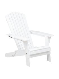 Fotel ogrodowy z drewna akacjowego Charlie, Lite drewno akacjowe, olejowane i lakierowane, Biały, S 93 x G 74 cm
