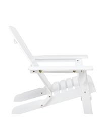 Garten-Loungestuhl Charlie aus Akazienholz in Weiß, Massives Akazienholz, geölt und lackiert, Weiß, B 93 x T 74 cm