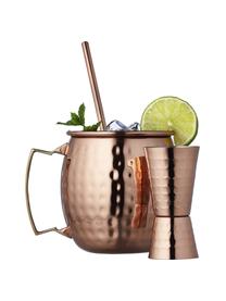 Moscow Mule-Becher-Set Lyngby mit gehämmerter Oberfläche, 9-tlg., Edelstahl 18/10, beschichtet und gehämmert

Das Set ist aus Edelstahl gefertigt. Somit ist es langlebig, rostet nicht und ist resistent gegen Bakterien., Kupferfarben, Silberfarben, Goldfarben, Set mit verschiedenen Größen