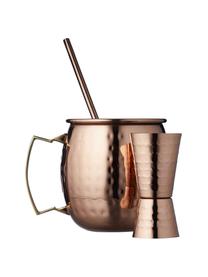 Moscow Mule-Becher-Set Lyngby mit gehämmerter Oberfläche, 9-tlg., Edelstahl 18/10, beschichtet und gehämmert

Das Set ist aus Edelstahl gefertigt. Somit ist es langlebig, rostet nicht und ist resistent gegen Bakterien., Kupferfarben, Silberfarben, Goldfarben, Set mit verschiedenen Größen