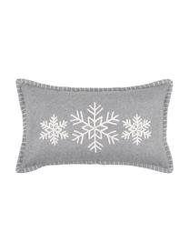 Coussin rectangulaire Noël Vaujany, Gris